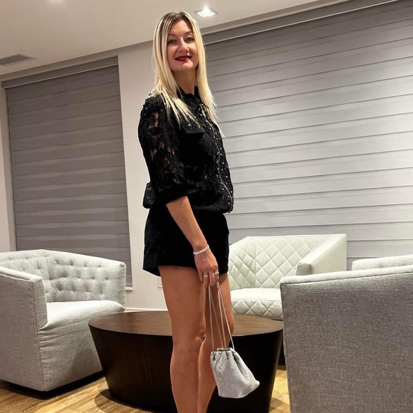 New Black Velvet Blouse NWT - Picture 3 of 3